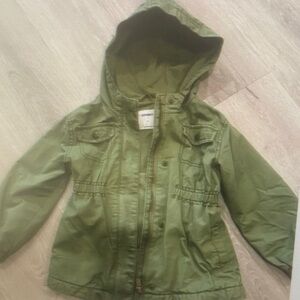 Kids Green Hooded Jacket